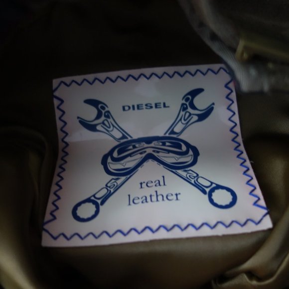 Diesel Real Leather Only the Brave 100% Cow Leather Adjustable Hat - Picture 9 of 16